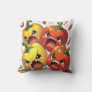 Cojín Decorativo Furiosos gritos de Bell Peppers