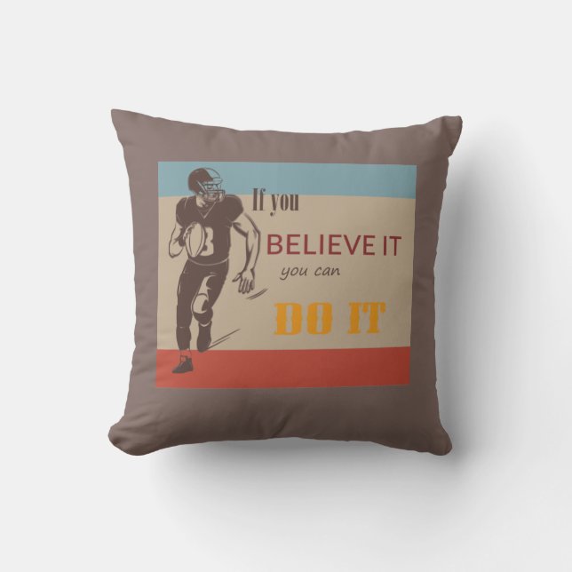 Cojín Decorativo fútbol americano (Anverso)