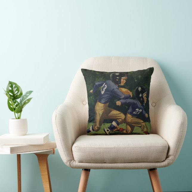 Cojín Decorativo Fútbol Antiguo, Niños, Niños Jugando Deportes  (Silla)