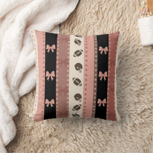 Cojín Decorativo Fútbol Coquette Arco Iris Estampado de Leopardo (1