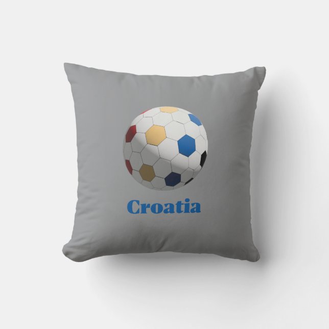 Cojín Decorativo Fútbol Croacia (Anverso)