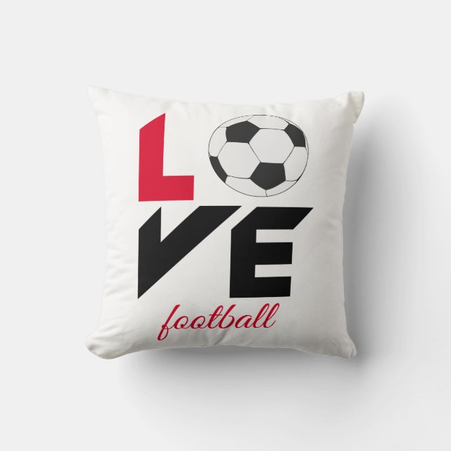 Cojín Decorativo Fútbol de amor (Anverso)