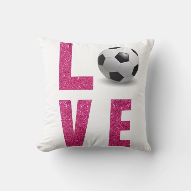 Cojín Decorativo Fútbol de amor (Anverso)