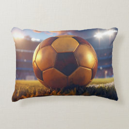 Cojín Decorativo Fútbol de fútbol - Bola de oro