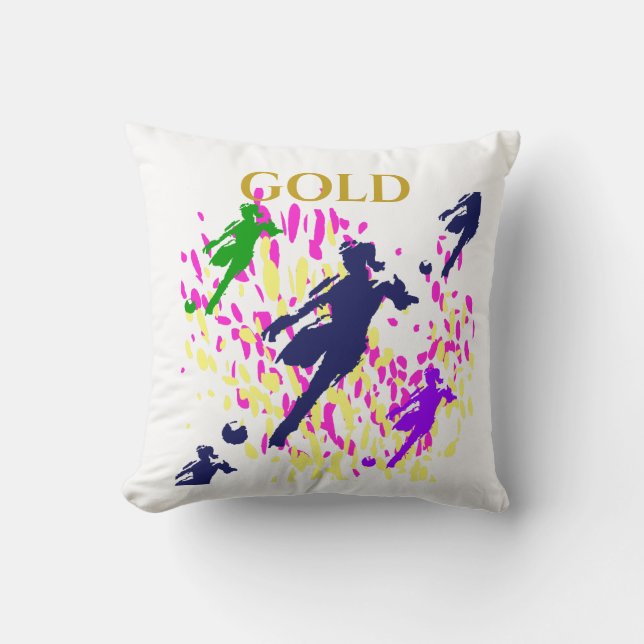 COJÍN DECORATIVO FÚTBOL DE MUJERES (Anverso)
