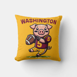 Cojín Decorativo Fútbol de Washington Hog