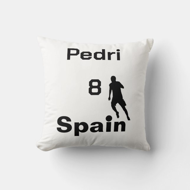Cojín Decorativo Fútbol en España, personalizable (Anverso)