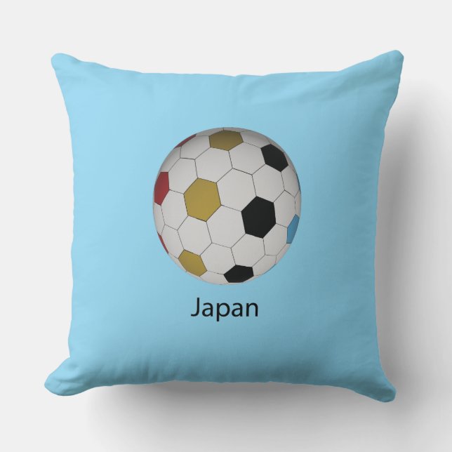 Cojín Decorativo Fútbol en Japón (Anverso)