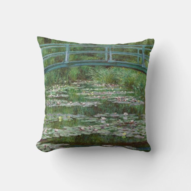 Cojín Decorativo Fútbol japonés Claude Monet Arte francés (Anverso)