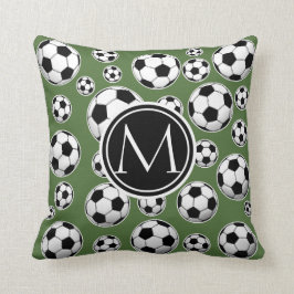 Cojín Decorativo Fútbol monograma - Árbol superior