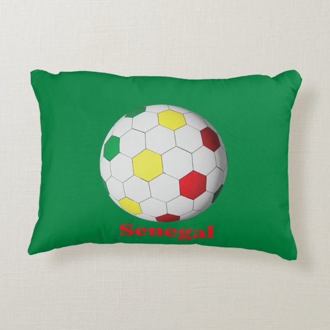 Cojín Decorativo Fútbol Senegalés (Reverso)