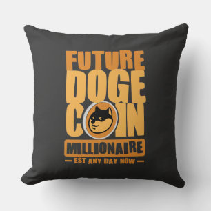 Cojín Decorativo Future DOGE Coin Millionaire