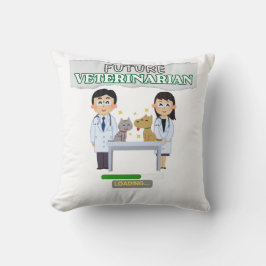 Cojín Decorativo Future Veterinarian Loading – Vet Student Design