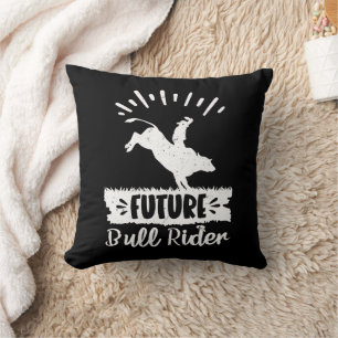 Cojín Decorativo Futuro Bull Riding Rodeo Regalos Ideas