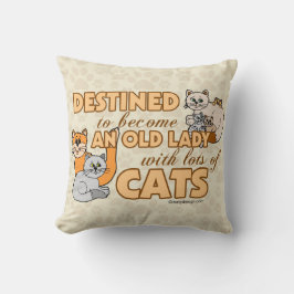 Cojín Decorativo Futuro Crazy Cat Lady Divertido diseño