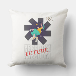 Cojín Decorativo Futuro de Libertad – Libertad e inspiración y sueñ