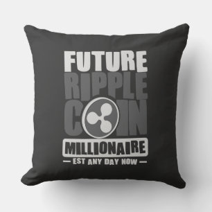 Cojín Decorativo Futuro RIPPLE Coin Millionaire