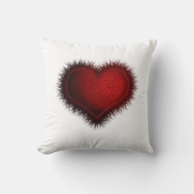 COJÍN DECORATIVO FUZZY HEART PILLOW (Anverso)