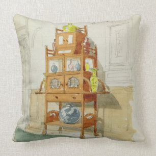 Cojín Decorativo Gabinete de la exposición, c.1860s-70s (w/c y