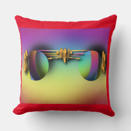 COJÍN DECORATIVO GAFAS DE MODA EN ROJO