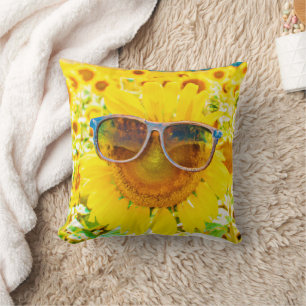 Cojín Decorativo Gafas de sol de girasol Chic