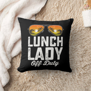 Cojín Decorativo Gafas de sol de la señora del almuerzo fuera de se