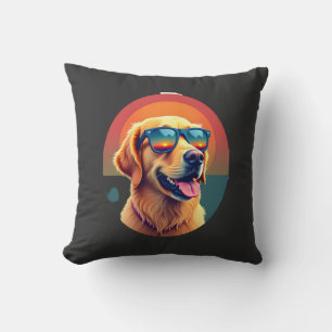 Cojín Decorativo Gafas de sol para niños y niñas Retriever Dorado P