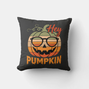 Cojín Decorativo Gafas de sol retro de Halloween Hey Pumpkin