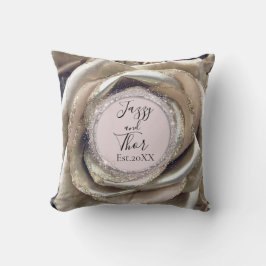 Cojín Decorativo Gafas Rosas de plata Purpurinoso personalizadas