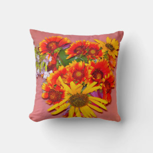 Cojín Decorativo Gaillardia Mezcla de flores Pilar