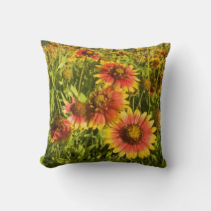Cojín Decorativo Gaillardia pulchella flores silvestres