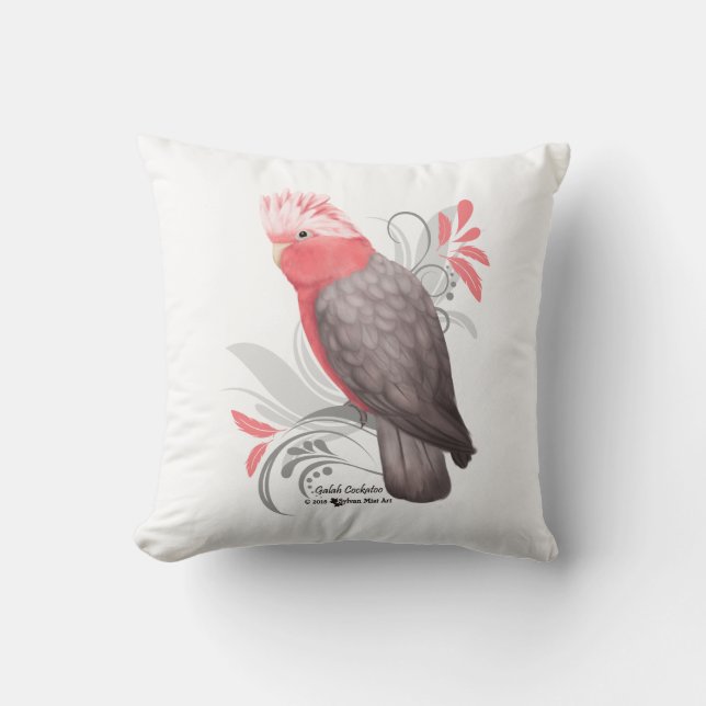 Cojín Decorativo Galah Cockatoo (Anverso)