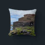 Cojín Decorativo Galapagos Island Dream | Volcanic Tropics Photo<br><div class="desc">Galapagos Island Dreams features authentic photography of Puerto Egas, Isla Santiago, Galapagos. The volcanic Palagonite Tuff formation rises from the edge of the Pacific Ocean, with mossy green algae covering the basalt rocks below in this stunning image of the tropics. Add color and wonder to your home decor with this...</div>