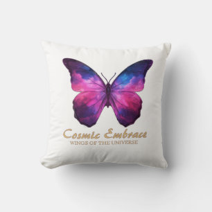 Cojín Decorativo Galaxia Alas de Mariposa Cósmica
