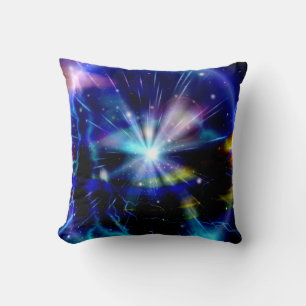 Cojín Decorativo Galaxia azul Arte abstracto