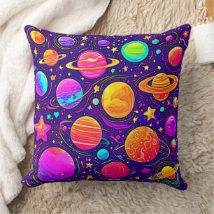 Cojín Decorativo Galaxia Caprichosa en Tonos Suaves