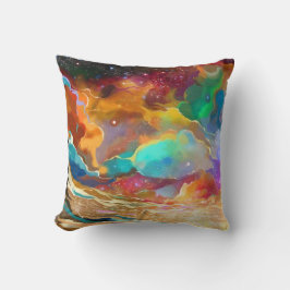 Cojín Decorativo Galaxia Cósmica Colorida