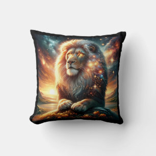 Cojín Decorativo Galaxia Cósmica Espacio León Leo Astrología 