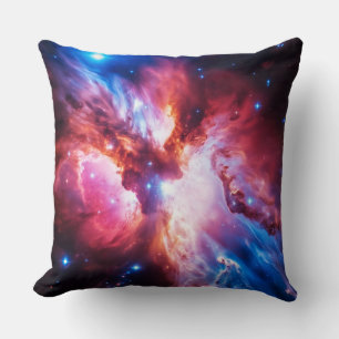Cojín Decorativo Galaxia de Nebulosa Colorida Espacio Estrellas Uni