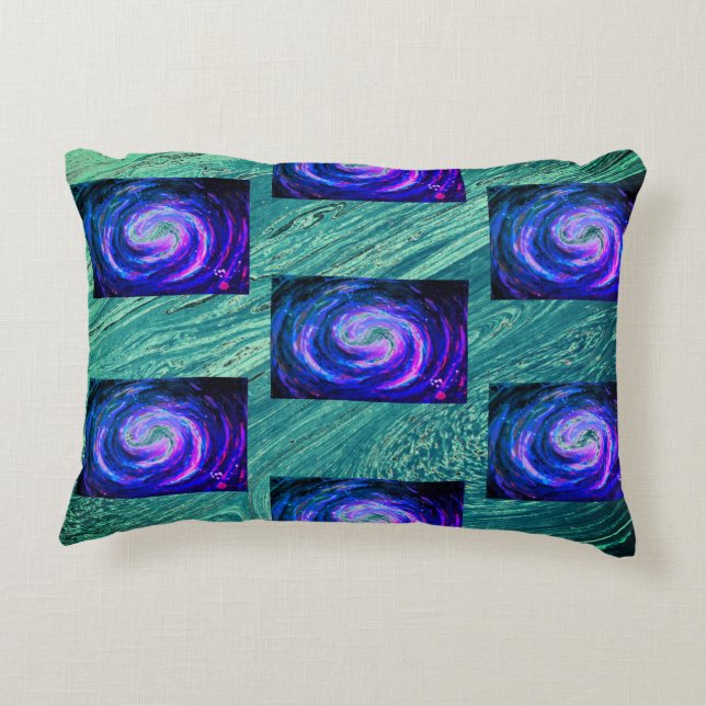 Cojín Decorativo Galaxia espiral en manga espacial para MacBook Pro (Reverso)