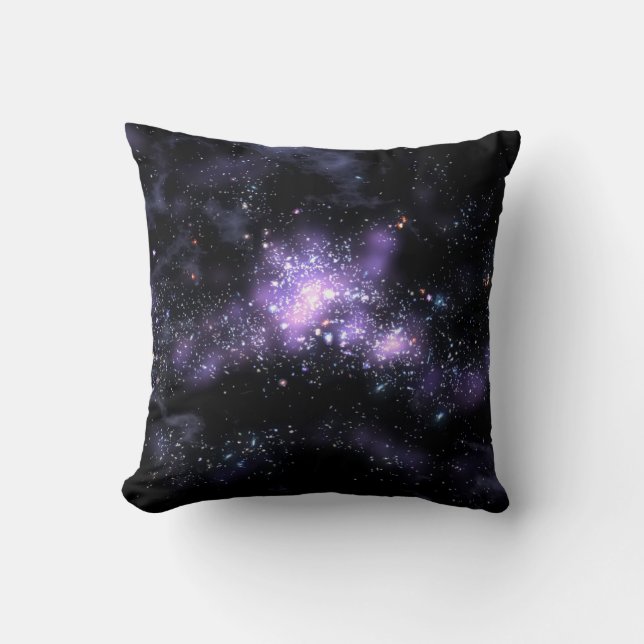 Cojín Decorativo galaxia púrpura (Anverso)