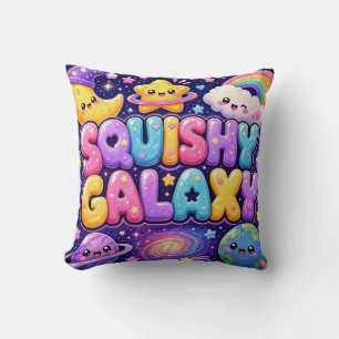 Cojín Decorativo Galaxia Squishy Monada Tierra Luna Estrellas 