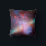 Cojín Decorativo Galaxy M82<br><div class="desc">Esta imagen muestra una impresionante vista de una galaxia Starburst producida por telescopios espaciales. El M82 es una galaxia a unos 12 millones de años luz de la Tierra que está experimentando un estallido de formación de estrellas. Los rayos X de Chandra (azul) muestran que el gas se saca del...</div>
