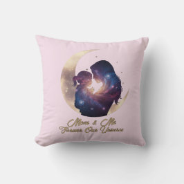 Cojín Decorativo Galaxy Mama & Child Silhouette Moon Art