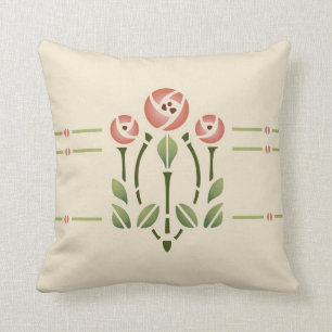 Cojín Decorativo Galería de Rosas de Glasgow #2