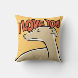 Cojín Decorativo Galgo estilizado “I arrolló a You "