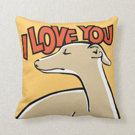 Cojín Decorativo Galgo estilizado “I arrolló a You "