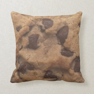 Cojín Decorativo Galleta de microprocesador de chocolate