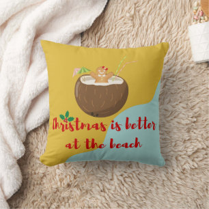 Cojín Decorativo Galleta de Navidad de Playa