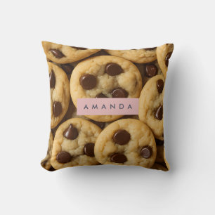 Cojín Decorativo Galleta Personalizada con Chispas de Chocolate